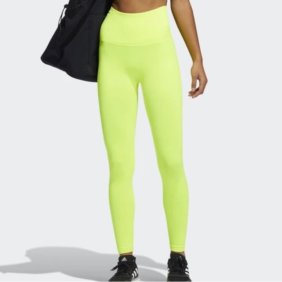 Adidas Formotion tights - neon - size small - Picture 3 of 4